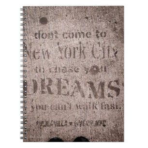"Sidewalk Dreams" Spiral Foto Notebook Notizblock