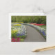 Sidewalk durch Tulpen und Narzissen, 2 Postkarte (Vorderseite/Rückseite Beispiel)