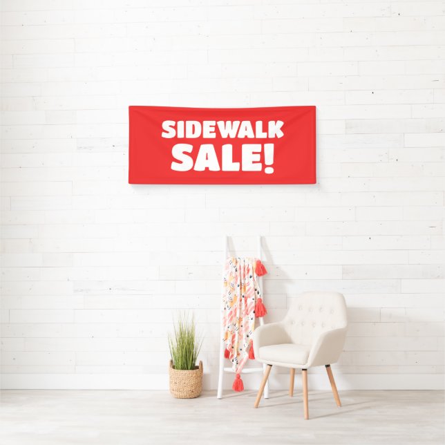 Sidewalk Verkauf! Red Banner (Insitu)