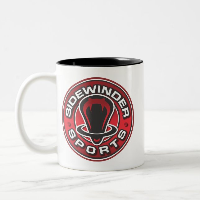 Sidewinder trägt Kaffee-Tasse zur Schau Zweifarbige Tasse (Links)