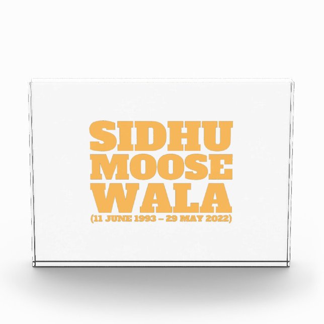Sidhu Moose Wala 1993-2022  Fotoblock (Vorderseite)