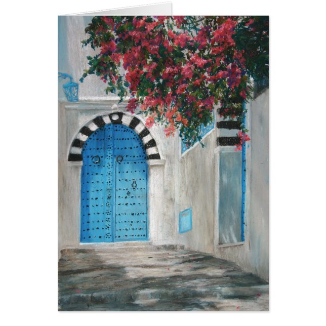 Sidi Bou Blue Door Boganvila (Vorne)