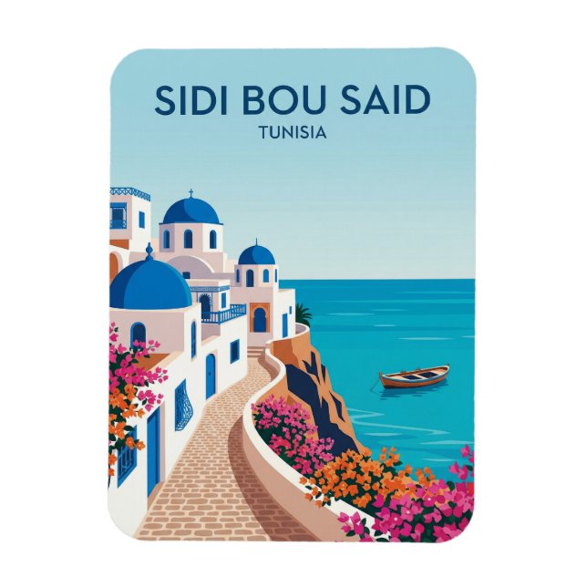 Sidi Bou Said Tunesien Magnet (Vertikal)