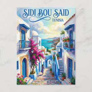 Sidi Bou Said Tunesien Postkarte