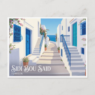 Sidi Bou Said Tunis Tunesien Postkarte
