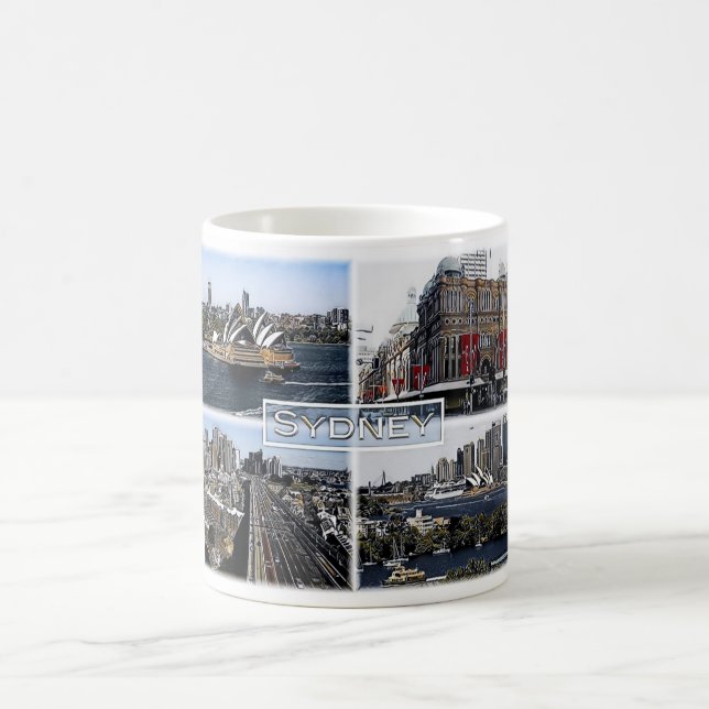 Sidney - Australien - Mosaik - Kaffeetasse (Mittel)