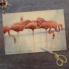 Sidney Long's Flamingos 1917 Seidenpapier