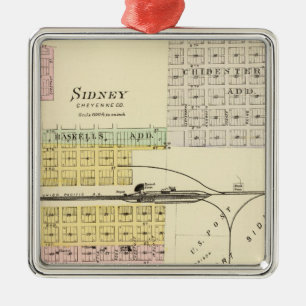 Sidney, Nebraska Ornament Aus Metall