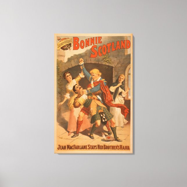 Sidney R. Ellis' Bonnie Scotland Scottish Play Leinwanddruck (Vorderseite)