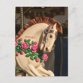 Sidney the Carousel Horse Postkarte