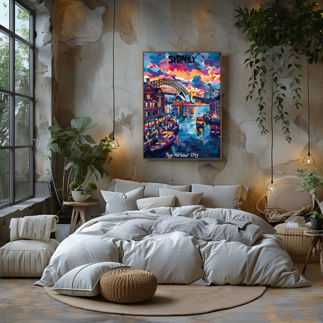 Sídney: The Harbour City - Arte Contemporáneo Poster (Von Creator hochgeladen)