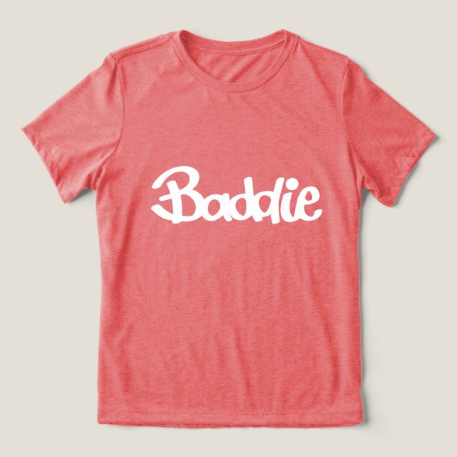 Sie a Baddie Tri-Blend Shirt (Design Vorderseite)