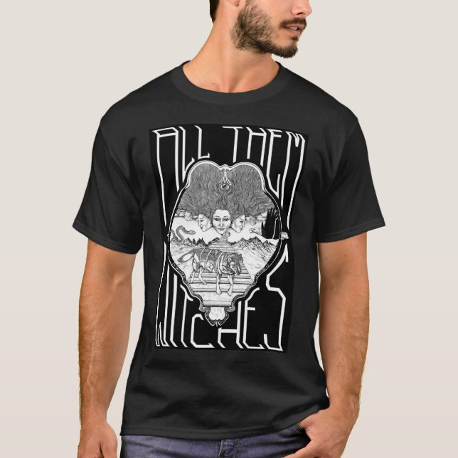 Sie alle Hexen ATW Schwarz-Weiß Classic T-S T-Shirt (Vorderseite)