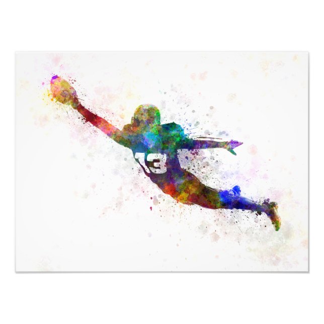 sie american football touchdown scoring zu player fotodruck (Vorne)
