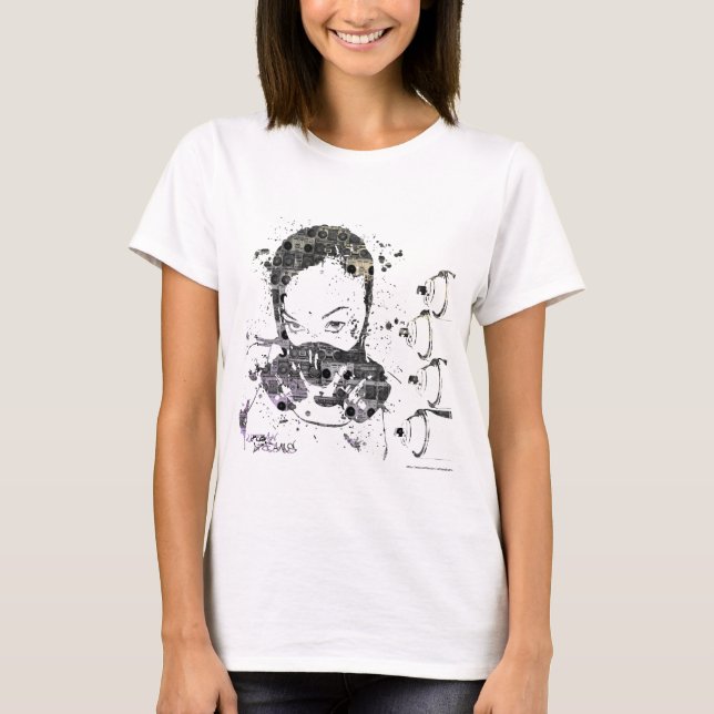Sie auf der Wand T-Shirt (Vorderseite)