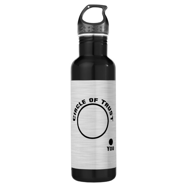 Sie außerhalb des Kreises des Vertrauens Trinkflasche (Vorderseite)