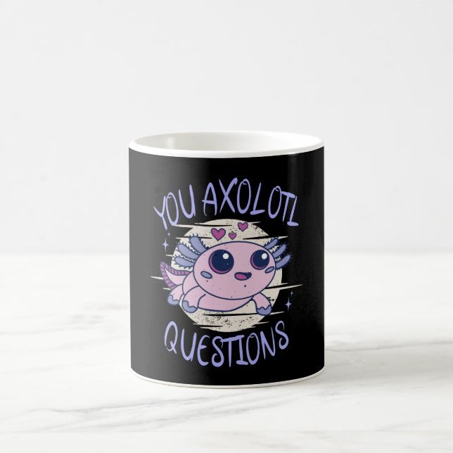 Sie axolotale Fragen Kaffeetasse (Mittel)
