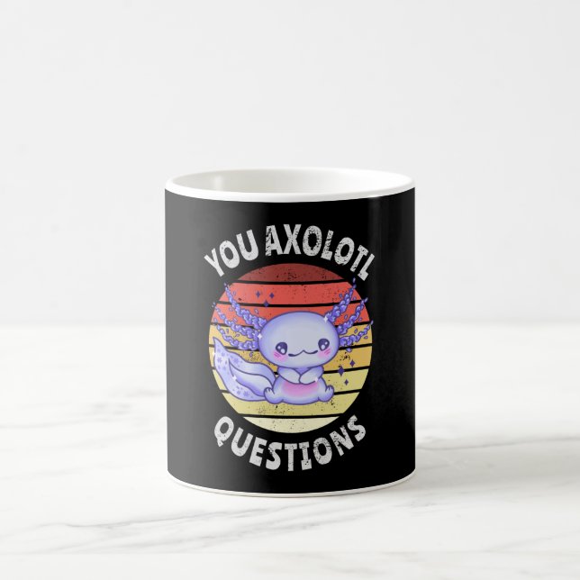 Sie axolotale Fragen Kaffeetasse (Mittel)
