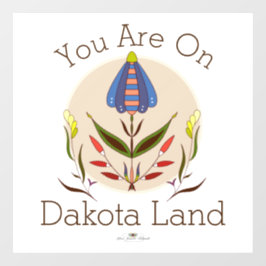 Sie befinden sich auf Dakota Land Window Fensteraufkleber