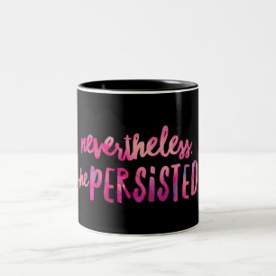 Sie beharrte auf der Zwei-Tonen-Tasse Zweifarbige Tasse