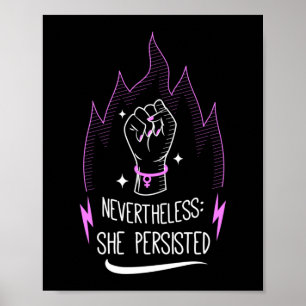 Sie beharrte auf feministischen Frauen, die Gleich Poster