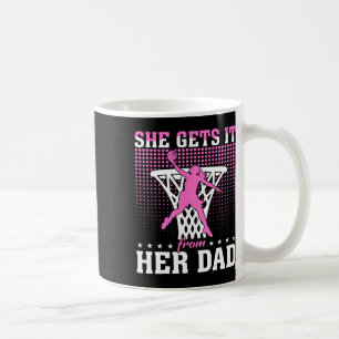 Sie bekommt es von ihrem Vater Basketball Girl Bas Kaffeetasse