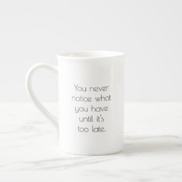 Sie bemerken niemals die Tasse von Spezialitäten