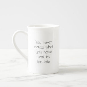 Sie bemerken niemals die Tasse von Spezialitäten