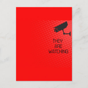 Sie beobachten postkarte