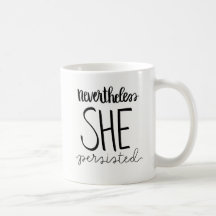 Sie bestand klassische Tasse fort