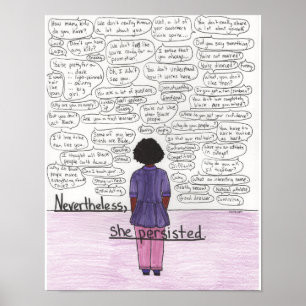 Sie bestand (schwarzes) 11x14 fort poster