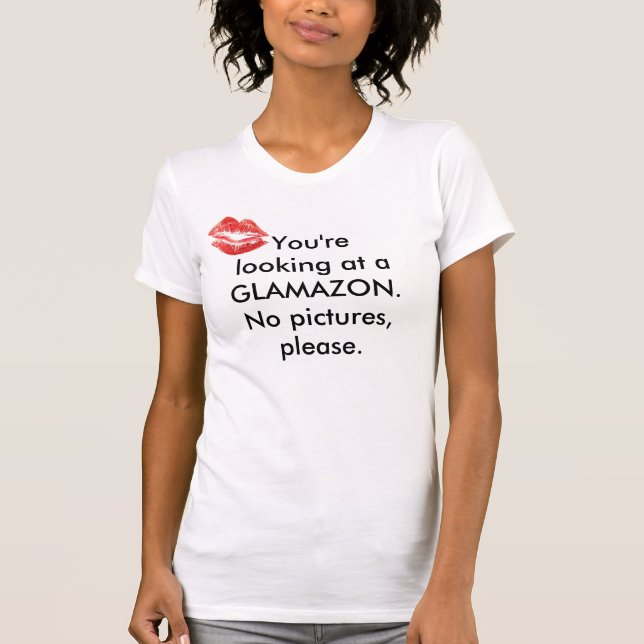 Sie betrachten ein GLAMAZON Trägershirt T-Shirt (Vorderseite)