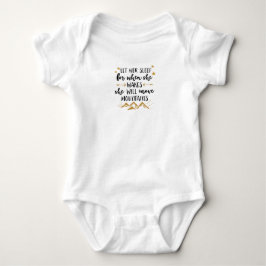 Sie bewegt den Baby Jersey Bodysuit Strampler