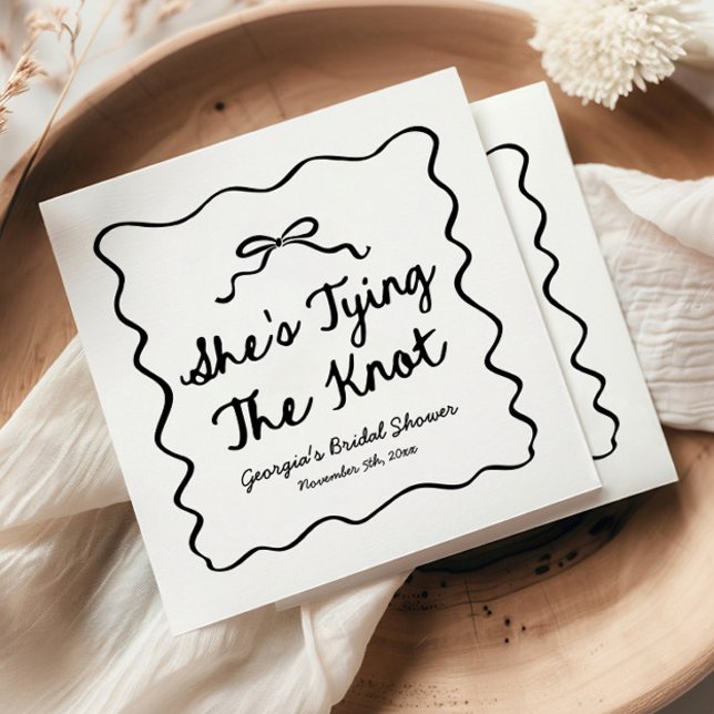 Sie bindet das Brautparty des bekannten Whimsikers Serviette (Von Creator hochgeladen)