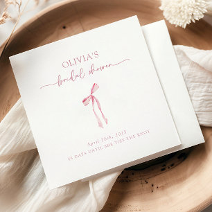 Sie bindet das Brautparty des "Knot Coquette Bow" Serviette