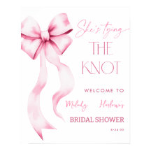 Sie bindet das Brautparty des Knot-Pink-Bows