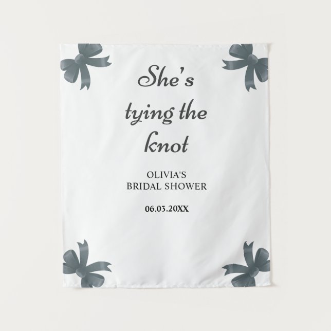 Sie bindet das Brautparty des Knotens an den Hinte Wandteppich (Vorderseite)