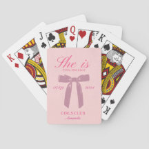sie bindet das knisternrosa Coquette-Bachelorette