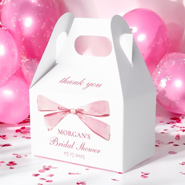 Sie bindet das knochenrosa Brautparty Geschenkschachtel (Von Creator hochgeladen)