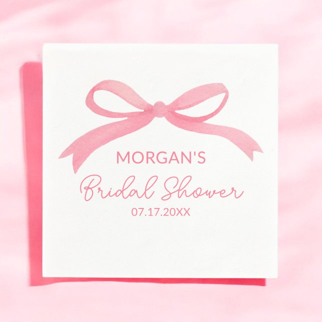 Sie bindet das knochenrosa Brautparty Serviette (Von Creator hochgeladen)