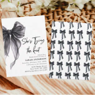 Sie bindet das Knot-Brautparty Einladung