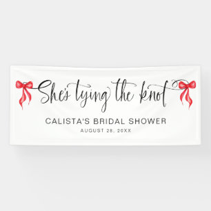 Sie bindet das Personalisierte Brautparty des Knot Banner