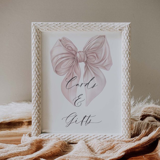 Sie bindet die Brautparty-Karten und Geschenke des Poster (Von Creator hochgeladen)