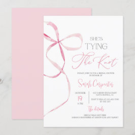 Sie bindet die Einladung zur Brautdusche von Knot 