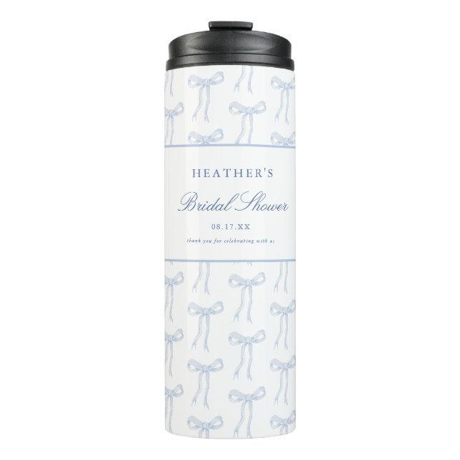 Sie bindet die Knoblauen Brautparty-Favoriten Thermosbecher (Vorderseite)