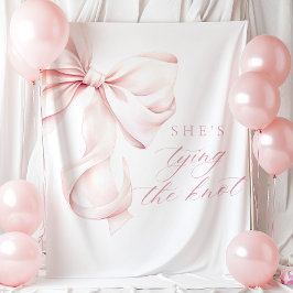 Sie bindet die Knot-Brautparty-Kulisse Wandteppich