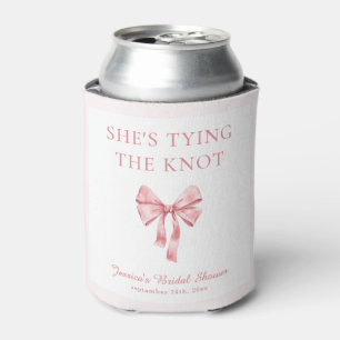 Sie bindet die weich rosa Dusche der Knöchel an Dosenkühler