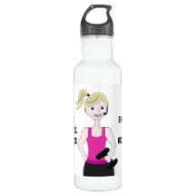 Sie Bleibe eine Blonde-Wasserflasche