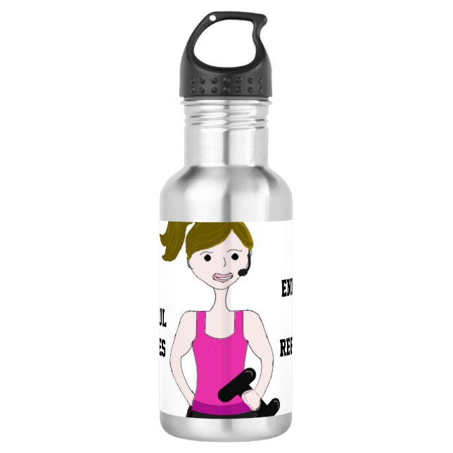 Sie Bleibe Wasserflasche Edelstahlflasche (Vorderseite)