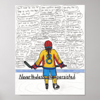 Sie blieb bestehen (Athletin) Poster